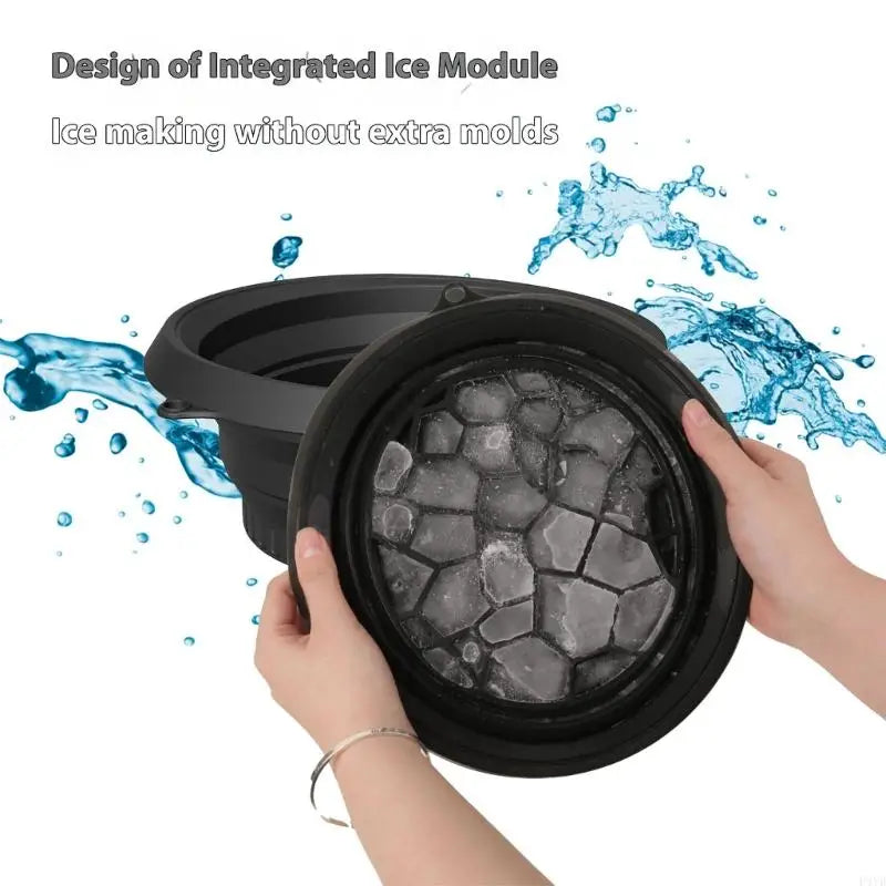 Face Ice Bath Bowl for Facials Plunge Dipping Face Folding Ice Facials