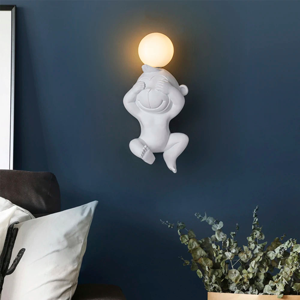 Post-modern Kids wall light Nordic Bedroom Bedside