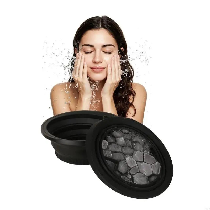 Face Ice Bath Bowl for Facials Plunge Dipping Face Folding Ice Facials