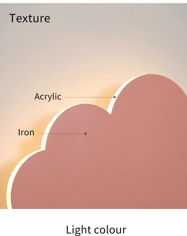 New Baby Room Cloud Wall Lamp Bedroom