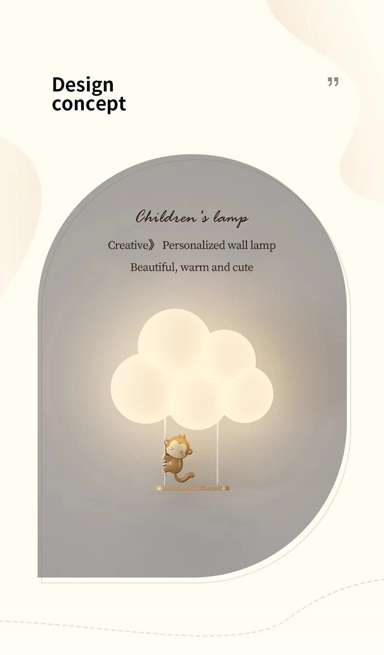 Children's Room Cloud Wall Lamps