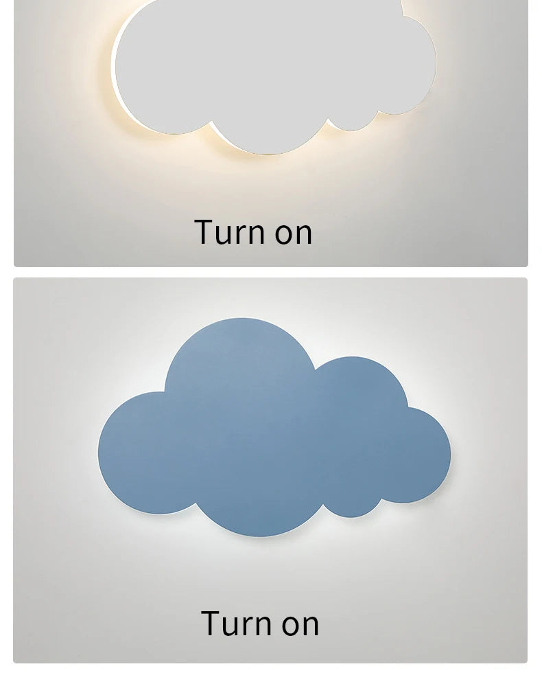 New Baby Room Cloud Wall Lamp Bedroom