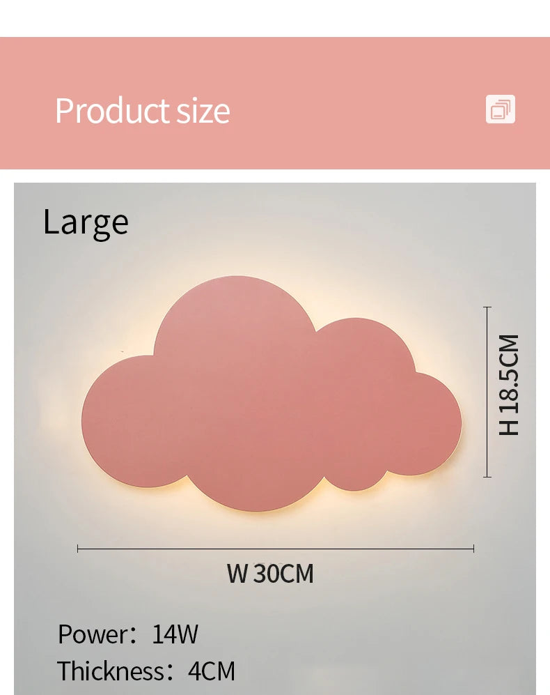 New Baby Room Cloud Wall Lamp Bedroom